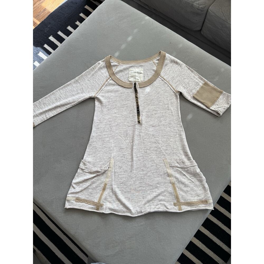 We The Free Long-Sleeved T-Shirt Tunic Cotton With Pockets Size Small